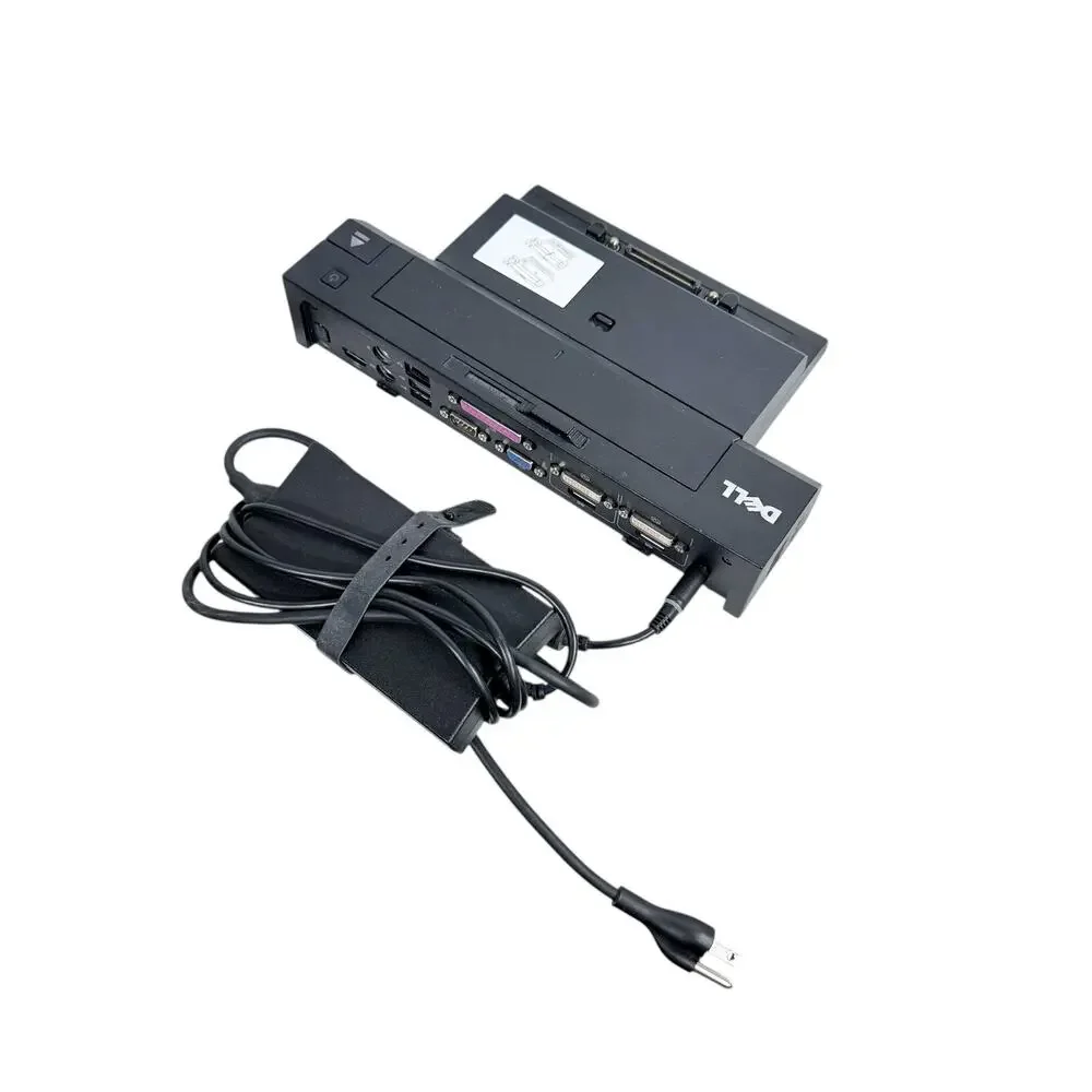 Dell PR02X E-Port Plus Laptop Computer Port Replicator Station with 130w Adapter